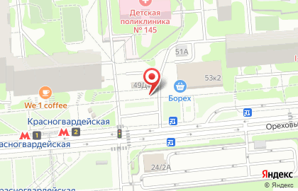 Мясницкий ряд на Ореховом бульваре на карте