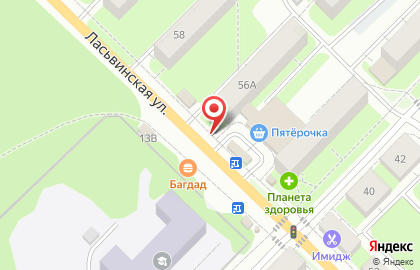 Киоск по продаже печатной продукции на Ласьвинской улице на карте