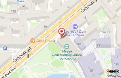 Центральный музей железнодорожного транспорта РФ на карте