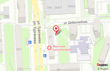 Женская консультация №1 на улице Тургенева на карте