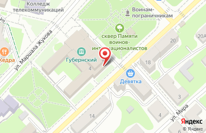 Детская музыкальная школа №4 на улице Маршала Жукова на карте