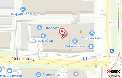Салон мягкой мебели Фабрика Диванов на Мебельной улице на карте