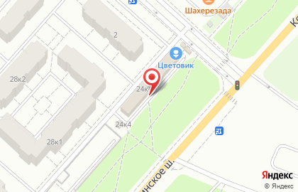 Продовольственный магазин Славянка на Колпинском шоссе на карте
