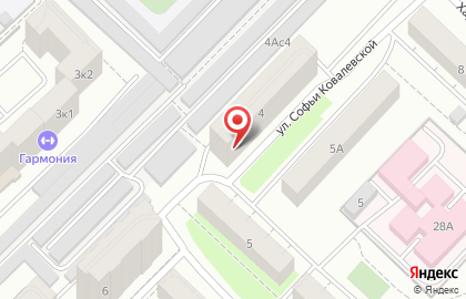 Центр паровых коктейлей Underground на улице Софьи Ковалевской на карте