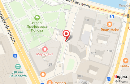 Экспресс-кофейня фиксированных цен Любимая в Петроградском районе на карте