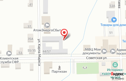 Центр предоставления государственных и муниципальных услуг Мои Документы на Советской улице на карте