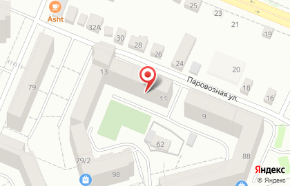 Продуктовый магазин Виноград на Паровозной улице на карте