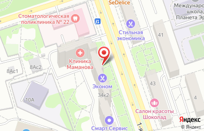 Эконом-парикмахерская эконом-парикмахерская в Москве на карте