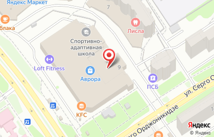Торговый центр Аврора на проспекте Машиностроителей на карте