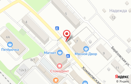 Магазин продуктов в Туле на карте