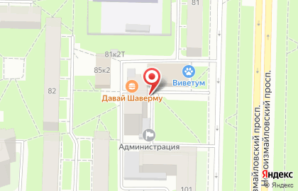 Муниципальный Округ Новоизмайловское на карте