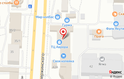 Мебельный салон ЛЮБИМЫЙ ДОМ на улице Дзержинского на карте