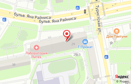 Мир Ткани на бульваре Яна Райниса на карте