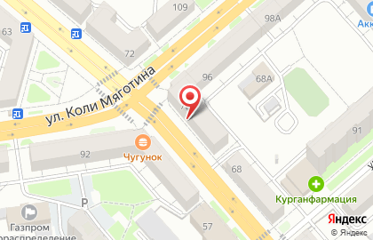 Банк Открытие в Кургане на карте