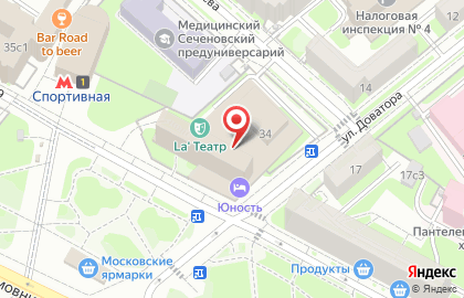 Ресторан в Москве на карте