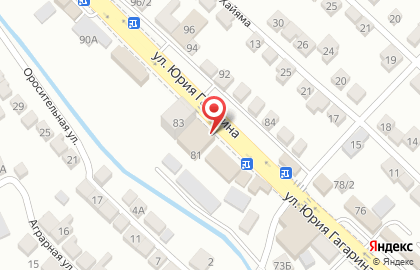 Оконный завод Прогресс на улице Ю.Гагарина на карте
