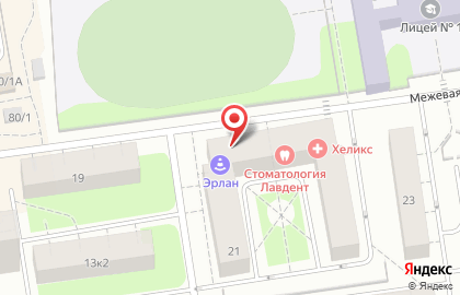 Автошкола Эрлан на Межевой улице, 21 во Всеволожске на карте