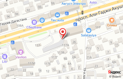 Центр установки газового оборудования GasProfi на проспекте Али-Гаджи Акушинского на карте