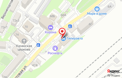 Автомагазин Гиперавто в Фрунзенском районе на карте
