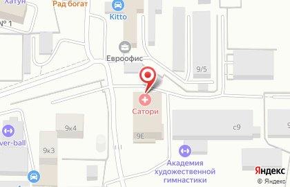 Оздоровительный комплекс Сатори в Октябрьском районе на карте