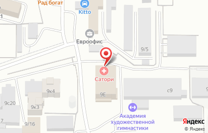 Оздоровительный комплекс Сатори в Октябрьском районе на карте