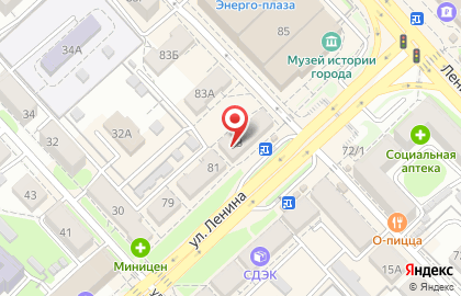 Ногтюрн на улице Ленина на карте
