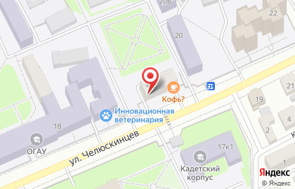 Центр комплексных услуг МирТ на улице Челюскинцев на карте