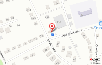 Магазин смешанных товаров Люкс на карте