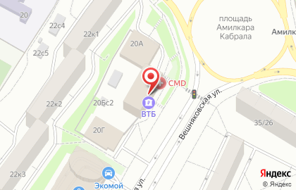 Банк ВТБ в Москве на карте