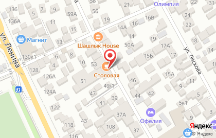 Столовая в Сочи на карте