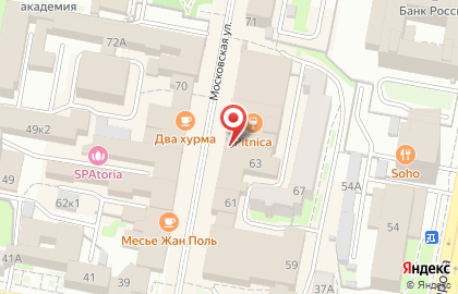 Книжный магазин Читай-город на Московской улице на карте