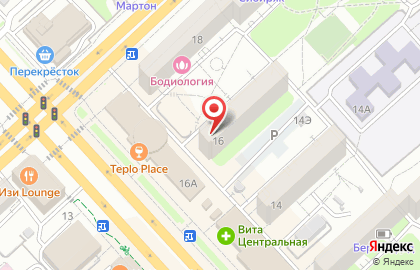Агентство недвижимости Созвездие в Центральном районе на карте
