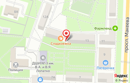 Салон красоты Ирина на проспекте Макеева на карте