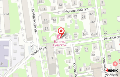 Баня на Тульской на карте
