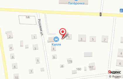Автокомплекс на Розовой улице на карте