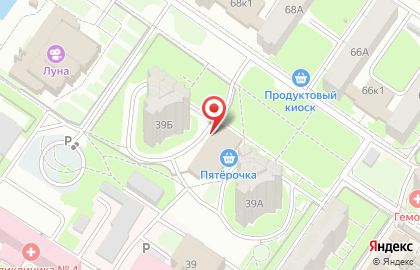 Салон мебели Улампэк в Засвияжском районе на карте