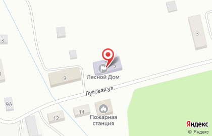 Детский дом Лесной дом на Луговой улице на карте