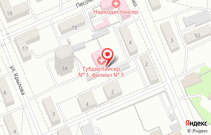 Краевой противотуберкулезный диспансер №1 в Ленинском районе на карте