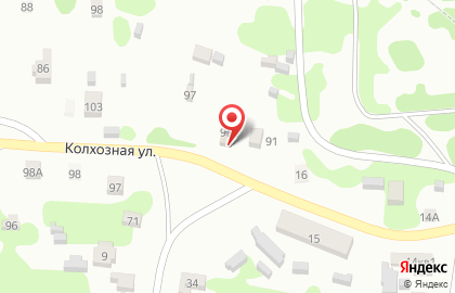 Продуктовый магазин на Колхозной, 42а на карте
