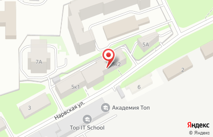 Спортивная школа олимпийского резерва №1 на Нарвской улице на карте