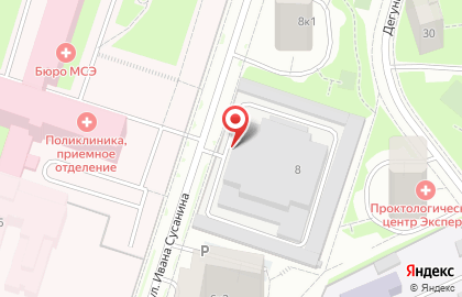 Автосервис Волга на улице Ивана Сусанина на карте