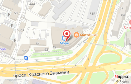Магазин парфюмерии и косметики Рив Гош в Первореченском районе на карте