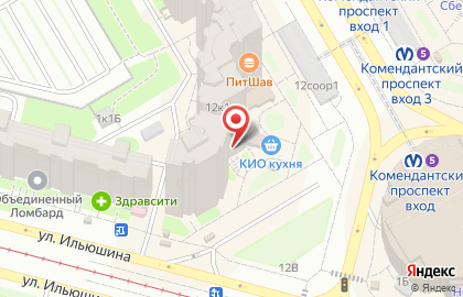 Магазин инструментов 220 Вольт на Комендантском проспекте на карте
