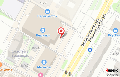 Салон оптики ЭТЛИ на Вешняковской улице на карте