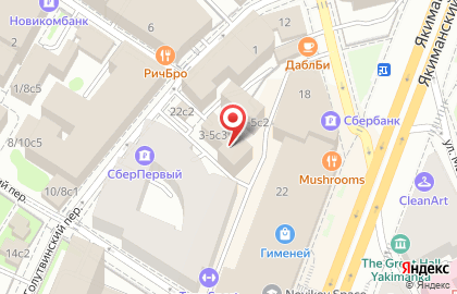 Московское областное бюро технической инвентаризации в 1-м Голутвинском переулке на карте