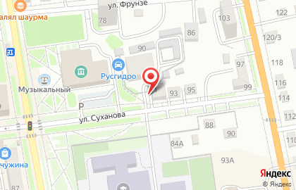 Мастерская Мир стекла и зеркал на улице Суханова на карте