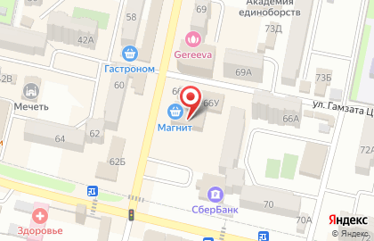 Супермаркет в Махачкале на карте