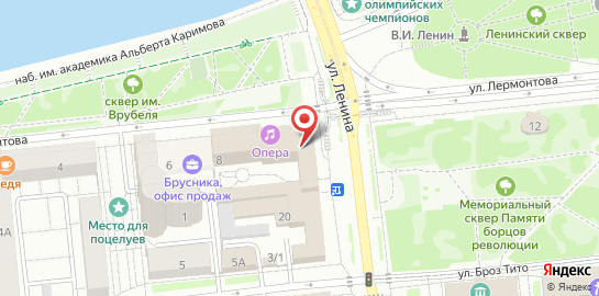 Ортопедический салон ОРТЕКА на улице Ленина на карте