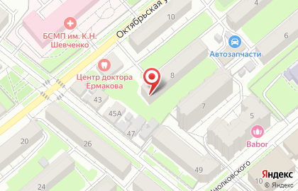 Производственный кооператив Звездочка на Октябрьской улице на карте