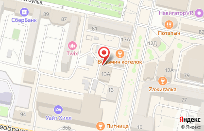 Кафе-пиццерия Потапыч в Западном округе на карте